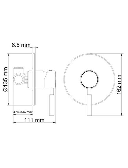 Купить Смеситель для душа WasserKRAFT Main 4151 Хром (4151) по цене 9890 руб., в Санкт-Петебруге в интернет магазине 100-Систем, а также дургие товары WasserKRAFT из раздела Смесители для встраиваемых систем и Комплектующие для встраиваемых систем