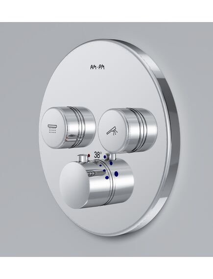 Купить F50A85700 Inspire V2.0, TouchReel смеситель для 2 потребителей с термостатом, монтируемый в стену, х (f50a85700) по цене 68790 руб., в Санкт-Петебруге в интернет магазине 100-Систем, а также дургие товары AM.PM из раздела Смесители для встраиваемых систем и Комплектующие для встраиваемых систем