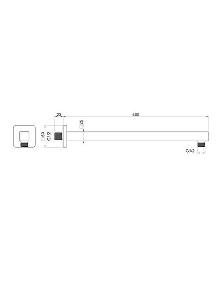 Купить Настенный кронштейн для верхнего душа WONZON & WOGHAND, Хром (WW-SA10-40-CR) (ww-sa10-40-cr) по цене 2860 руб., в Санкт-Петебруге в интернет магазине 100-Систем, а также дургие товары WONZON & WOGHAND из раздела Кронштейны для верхнего душа и Комплектующие для встраиваемых систем
