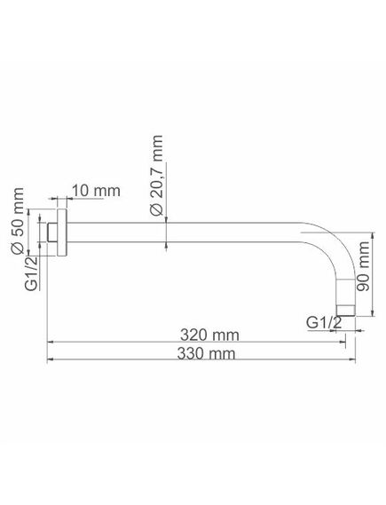 Купить Кронштейн для верхнего душа WasserKRAFT A097 Матовый хром (a097) по цене 6840 руб., в Санкт-Петебруге в интернет магазине 100-Систем, а также дургие товары WasserKRAFT из раздела Кронштейны для верхнего душа и Комплектующие для встраиваемых систем