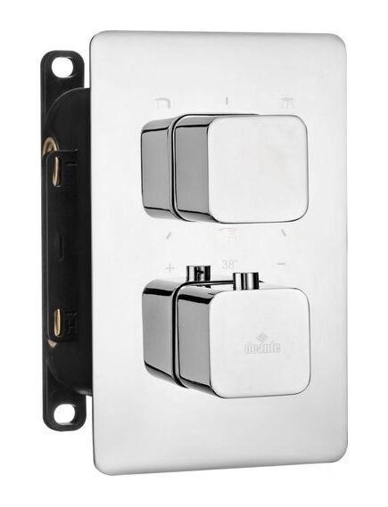 Купить BXY_0ECT DEANTE Внешняя часть смесителя SQUOVAL,3 выхода,установка с THERMOSTATIC BOX BXY_X44T(хром) (bxy_0ect) по цене 21766 руб., в Санкт-Петебруге в интернет магазине 100-Систем, а также дургие товары DEANTE из раздела Смесители для встраиваемых систем и Комплектующие для встраиваемых систем