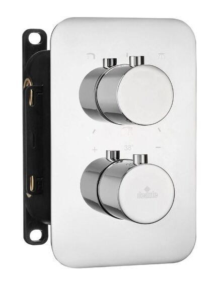 Купить BXY_0EBT DEANTE Внешняя часть смесителя ROUND ,3 выхода,установка с THERMOSTATIC BOX BXY_X44T(хром) (bxy_0ebt) по цене 14970 руб., в Санкт-Петебруге в интернет магазине 100-Систем, а также дургие товары DEANTE из раздела Смесители для встраиваемых систем и Комплектующие для встраиваемых систем