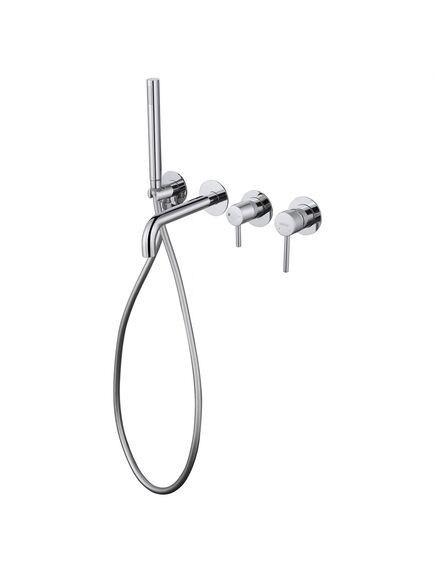 Купить Смеситель ABBER Wasser Kreis AF8130 для ванны скрытого монтажа, хром (af8130) по цене 42000 руб., в Санкт-Петебруге в интернет магазине 100-Систем, а также дургие товары ABBER из раздела Смесители для встраиваемых систем и Комплектующие для встраиваемых систем