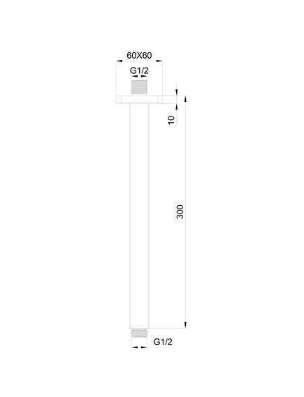 Купить Потолочная трубка 22*300мм WONZON & WOGHAND, Брашированное золото (WW-SA07-30-BG) (ww-sa07-30-bg) по цене 3255 руб., в Санкт-Петебруге в интернет магазине 100-Систем, а также дургие товары WONZON & WOGHAND из раздела Кронштейны для верхнего душа и Комплектующие для встраиваемых систем
