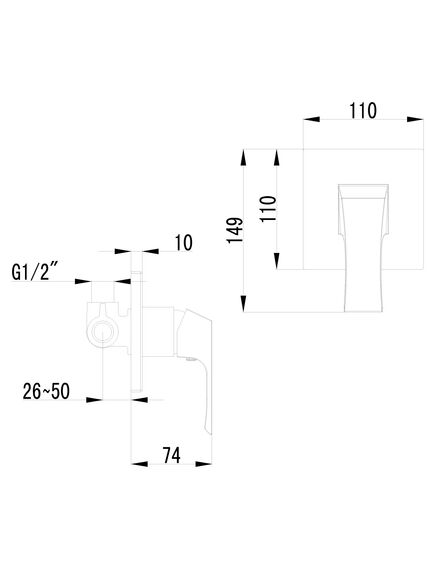 Купить Смеситель Lemark Unit LM4523C для душа, встраиваемый (lm4523c) по цене 6490 руб., в Санкт-Петебруге в интернет магазине 100-Систем, а также дургие товары LEMARK из раздела Смесители для встраиваемых систем и Комплектующие для встраиваемых систем