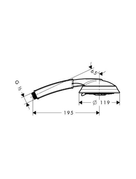Купить Ручной душ Hansgrohe Raindance Classic 28548000 Хром (28548000) по цене 27310.86 руб., в Санкт-Петебруге в интернет магазине 100-Систем, а также дургие товары HANSGROHE из раздела Лейки и Комплектующие для душа