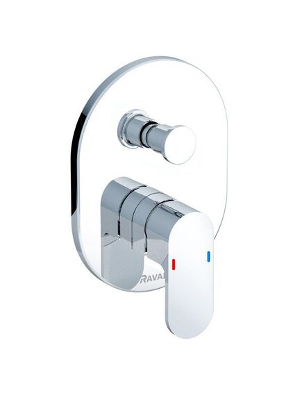 Купить Смеситель Ravak Chrome для ванны и душа скрытого монтажа CR 065.00 (x070056) по цене 18590 руб., в Санкт-Петебруге в интернет магазине 100-Систем, а также дургие товары RAVAK из раздела Смесители для встраиваемых систем и Комплектующие для встраиваемых систем