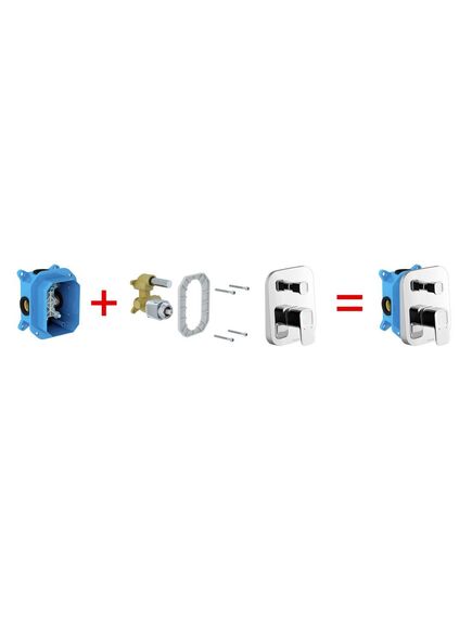 Купить Смеситель скрытого монтажа Ravak 10° для ванны и душа TD 065.00 (x070070) по цене 16830 руб., в Санкт-Петебруге в интернет магазине 100-Систем, а также дургие товары RAVAK из раздела Смесители для встраиваемых систем и Комплектующие для встраиваемых систем