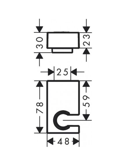 Купить HG душ/держатель 28387, цвет - 140 (28387140) по цене 11251.76 руб., в Санкт-Петебруге в интернет магазине 100-Систем, а также дургие товары HANSGROHE из раздела Держатели и Комплектующие для душа
