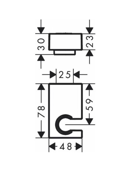 Купить HG душ/держатель 28387, цвет - 340 (28387340) по цене 13528.11 руб., в Санкт-Петебруге в интернет магазине 100-Систем, а также дургие товары HANSGROHE из раздела Держатели и Комплектующие для душа