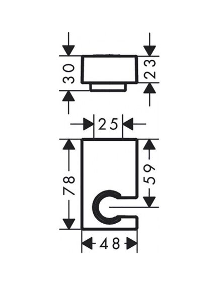 Купить HG душ/держатель 28387, цвет - 670 (28387670) по цене 8022.65 руб., в Санкт-Петебруге в интернет магазине 100-Систем, а также дургие товары HANSGROHE из раздела Держатели и Комплектующие для душа