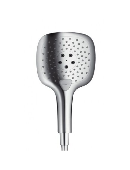 Купить Ручной душ Hansgrohe Raindance Select Е 26550000 хром (26550000) по цене 24210.54 руб., в Санкт-Петебруге в интернет магазине 100-Систем, а также дургие товары HANSGROHE из раздела Лейки и Комплектующие для душа