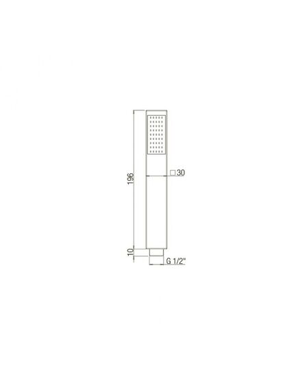 Купить Душевая лейка Paini Dax (82cr155) по цене 5720 руб., в Санкт-Петебруге в интернет магазине 100-Систем, а также дургие товары Paini из раздела Лейки и Комплектующие для душа