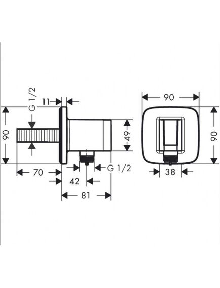 Купить Шланговое подключение для душа Hansgrohe FixFit Q 26887000 хром (26887000) по цене 14327.06 руб., в Санкт-Петебруге в интернет магазине 100-Систем, а также дургие товары HANSGROHE из раздела Шланговое подключение и Комплектующие для встраиваемых систем