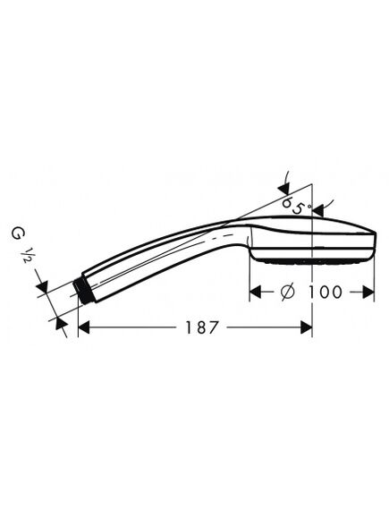 Купить Ручной душ Hansgrohe Croma 28536000 хром (28536000) по цене 8158.41 руб., в Санкт-Петебруге в интернет магазине 100-Систем, а также дургие товары HANSGROHE из раздела Лейки и Комплектующие для душа
