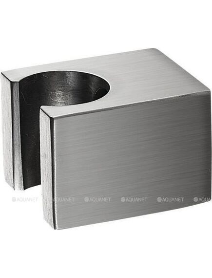 Купить Aquanet Steel, держатель для ручной лейки Square, настенный, сталь, сатин  (af210-93s-s) по цене 990 руб., в Санкт-Петебруге в интернет магазине 100-Систем, а также дургие товары AQUANET из раздела Держатели и Комплектующие для душа