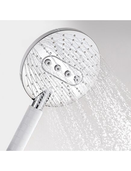 Купить Лейка WasserKRAFT A059 3-функциональная. хром/белый (a059) по цене 4270 руб., в Санкт-Петебруге в интернет магазине 100-Систем, а также дургие товары WasserKRAFT из раздела Лейки и Комплектующие для душа