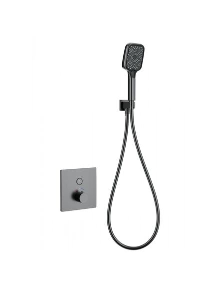 Купить Смеситель для душа с термостатом встраиваемый WONZON & WOGHAND, Темный графит (WW-D1017-B-BGG) (ww-d1017-b-bgg) по цене 41651 руб., в Санкт-Петебруге в интернет магазине 100-Систем, а также дургие товары WONZON & WOGHAND из раздела Смесители для встраиваемых систем и Комплектующие для встраиваемых систем