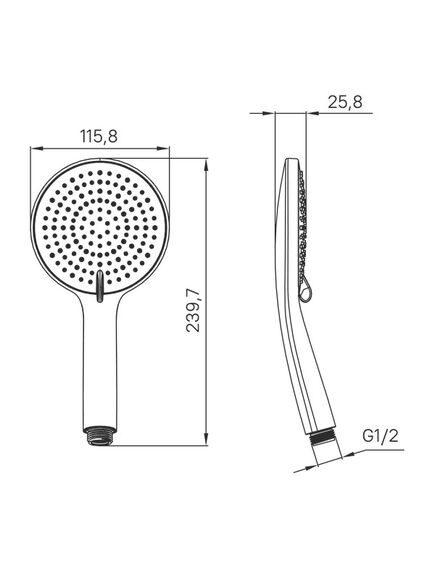 Купить Лейка для душа, графитовая, Optima Home, IDDIS, OPH3F0Gi18 (oph3f0gi18) по цене 2190 руб., в Санкт-Петебруге в интернет магазине 100-Систем, а также дургие товары IDDIS из раздела Лейки и Комплектующие для душа