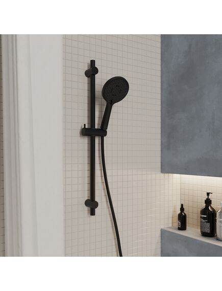 Купить Лейка для душа, черная матовая, 3F, Ideal Spa, Milardo, ILS3FBRM18 (ils3fbrm18) по цене 790 руб., в Санкт-Петебруге в интернет магазине 100-Систем, а также дургие товары MILARDO из раздела Лейки и Комплектующие для душа