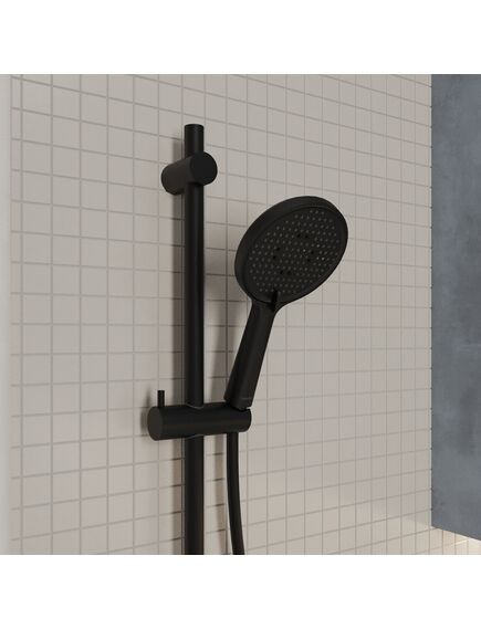 Купить Лейка для душа, черная матовая, 3F, Ideal Spa, Milardo, ILS3FBRM18 (ils3fbrm18) по цене 790 руб., в Санкт-Петебруге в интернет магазине 100-Систем, а также дургие товары MILARDO из раздела Лейки и Комплектующие для душа