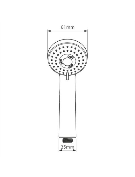 Купить Лейка WasserKRAFT A120 3-функциональная (a120) по цене 3670 руб., в Санкт-Петебруге в интернет магазине 100-Систем, а также дургие товары WasserKRAFT из раздела Лейки и Комплектующие для душа