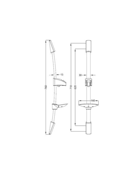 Купить Стойка Iddis Shower Bar A30311 для душа 760мм (a30311) по цене 4190 руб., в Санкт-Петебруге в интернет магазине 100-Систем, а также дургие товары IDDIS из раздела Штанги и Комплектующие для душа