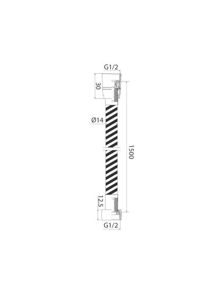 Купить A5061115 Шланг д/душа, ПВХ армиров., 1.5м (a50611 1.5) по цене 1090 руб., в Санкт-Петебруге в интернет магазине 100-Систем, а также дургие товары IDDIS из раздела Шланги и Комплектующие для душа
