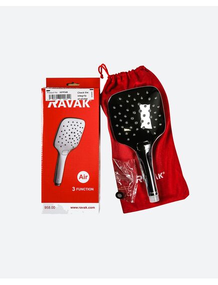 Купить Душевая лейка Ravak Air 958.00 хром (x07p348) по цене 3520 руб., в Санкт-Петебруге в интернет магазине 100-Систем, а также дургие товары RAVAK из раздела Лейки и Комплектующие для душа