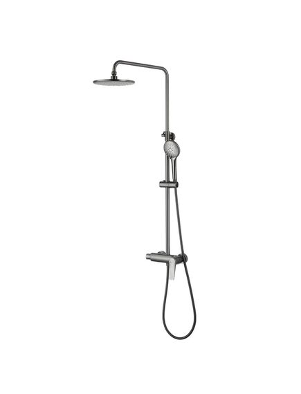Купить Смеситель Lemark Bronx LM3760GM для душа с регулируемой высотой штанги (lm3760gm) по цене 19350 руб., в Санкт-Петебруге в интернет магазине 100-Систем, а также дургие товары LEMARK из раздела Душевые стойки и Душевые стойки, системы, панели, гарнитуры