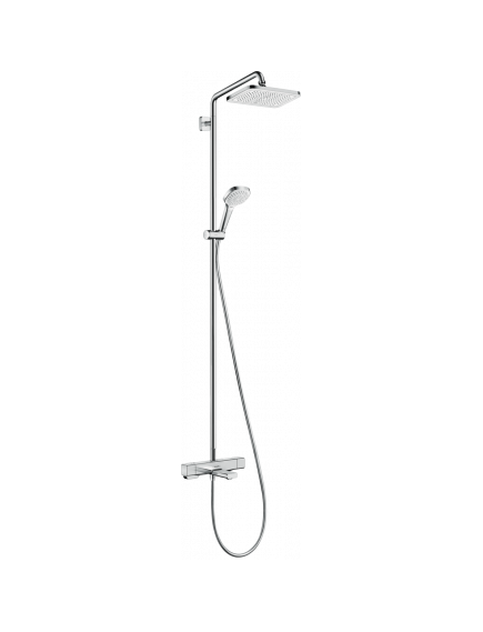 Купить Душевая система Hansgrohe Croma E Showerpipe 27687000 с термостатом Хром (27687000) по цене 184425.76 руб., в Санкт-Петебруге в интернет магазине 100-Систем, а также дургие товары HANSGROHE из раздела Душевые стойки и Душевые стойки, системы, панели, гарнитуры