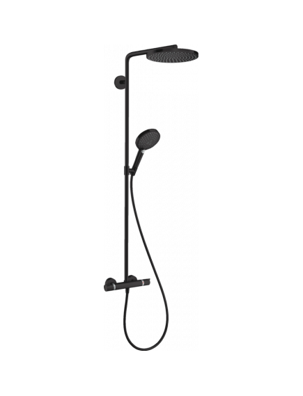 Купить Душевая система Hansgrohe Raindance Select S Showerpipe 27633670 с термостатом Черный матовый (27633670) по цене 154281.71 руб., в Санкт-Петебруге в интернет магазине 100-Систем, а также дургие товары HANSGROHE из раздела Душевые стойки и Душевые стойки, системы, панели, гарнитуры