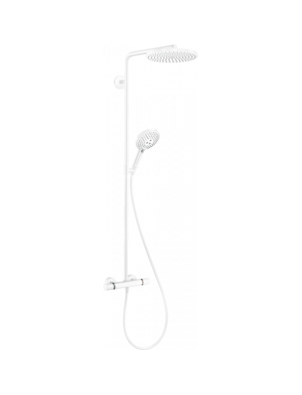 Купить Душевая система Hansgrohe Raindance Select S 27633700 Белая матовая (27633700) по цене 236895.72 руб., в Санкт-Петебруге в интернет магазине 100-Систем, а также дургие товары HANSGROHE из раздела Душевые стойки и Душевые стойки, системы, панели, гарнитуры