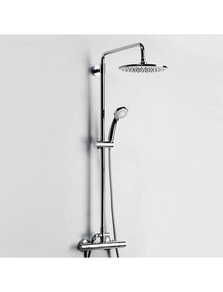 Купить Душевая система WasserKRAFT A13302 с термостатом Хром (a13302) по цене 47450 руб., в Санкт-Петебруге в интернет магазине 100-Систем, а также дургие товары WasserKRAFT из раздела Душевые стойки и Душевые стойки, системы, панели, гарнитуры
