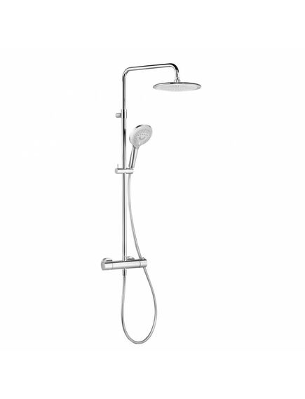 Купить KLUDI FRESHLINE DUAL SHOWER SYSTEM Душевая система с термостатом, арт. 6709205-00 (6709205-00) по цене 86745 руб., в Санкт-Петебруге в интернет магазине 100-Систем, а также дургие товары Kludi из раздела Душевые стойки и Душевые стойки, системы, панели, гарнитуры