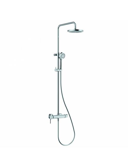 Купить KLUDI LOGO DUAL SHOWER SYSTEM Душевая система со смесителем для душа, арт. 6808505-00 (6808505-00) по цене 60280 руб., в Санкт-Петебруге в интернет магазине 100-Систем, а также дургие товары Kludi из раздела Душевые стойки и Душевые стойки, системы, панели, гарнитуры
