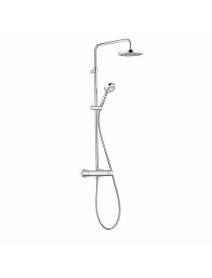 Купить KLUDI LOGO DUAL SHOWER SYSTEM Душевая система с термостатом, арт. 6809205-00 (6809205-00) по цене 80470 руб., в Санкт-Петебруге в интернет магазине 100-Систем, а также дургие товары Kludi из раздела Душевые стойки и Душевые стойки, системы, панели, гарнитуры