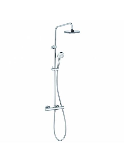 Купить KLUDI LOGO DUAL SHOWER SYSTEM Душевая система с термостатом, арт. 6809405-00 (6809405-00) по цене 48900 руб., в Санкт-Петебруге в интернет магазине 100-Систем, а также дургие товары Kludi из раздела Душевые стойки и Душевые стойки, системы, панели, гарнитуры