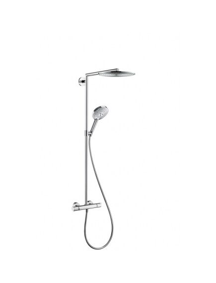 Купить Душевая система Hansgrohe Raindance Select S 27114000 с термостатом Хром (27114000) по цене 198475.9 руб., в Санкт-Петебруге в интернет магазине 100-Систем, а также дургие товары HANSGROHE из раздела Душевые стойки и Душевые стойки, системы, панели, гарнитуры