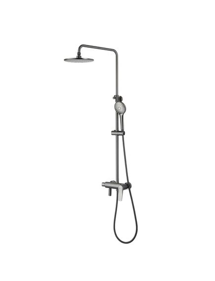 Купить Смеситель Lemark Bronx LM3762GM для душа с регулируемой высотой штанги (lm3762gm) по цене 64040 руб., в Санкт-Петебруге в интернет магазине 100-Систем, а также дургие товары LEMARK из раздела Душевые стойки и Душевые стойки, системы, панели, гарнитуры
