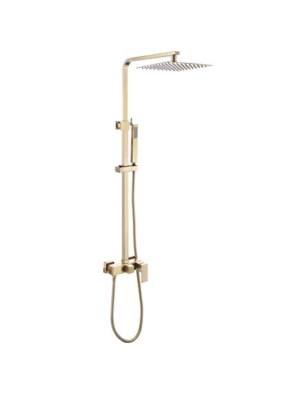 Купить Душевая стойка ABBER Daheim AF8220G без излива, золото матовое (af8220g) по цене 50300 руб., в Санкт-Петебруге в интернет магазине 100-Систем, а также дургие товары ABBER из раздела Душевые стойки и Душевые стойки, системы, панели, гарнитуры