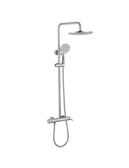 Купить Душевая стойка ABBER Emotion AF8816 с изливом, хром (af8816) по цене 32100 руб., в Санкт-Петебруге в интернет магазине 100-Систем, а также дургие товары ABBER из раздела Душевые стойки и Душевые стойки, системы, панели, гарнитуры