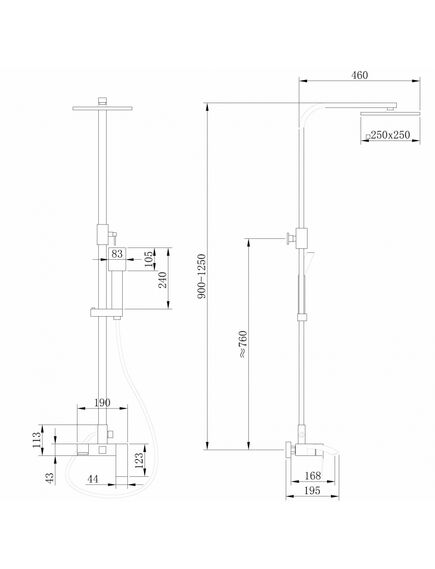 Купить Душевая стойка ABBER Wasserfall AF8616G с изливом, золото матовое (af8616g) по цене 58800 руб., в Санкт-Петебруге в интернет магазине 100-Систем, а также дургие товары ABBER из раздела Душевые стойки и Душевые стойки, системы, панели, гарнитуры