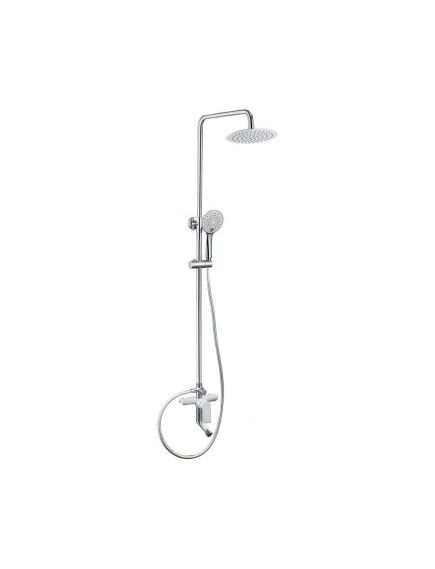 Купить Душевая стойка Aquanet Arctic R AF520-72-R-CW (af520-72-r-cw) по цене 25290 руб., в Санкт-Петебруге в интернет магазине 100-Систем, а также дургие товары AQUANET из раздела Душевые стойки и Душевые стойки, системы, панели, гарнитуры