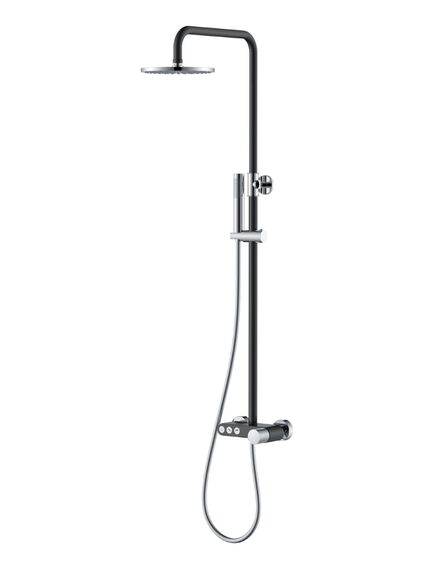 Купить Стойка для душа STICK BLACK TOUCH CHROME (128-bcr.2) по цене 53568 руб., в Санкт-Петебруге в интернет магазине 100-Систем, а также дургие товары BOHEME из раздела Душевые стойки и Душевые стойки, системы, панели, гарнитуры