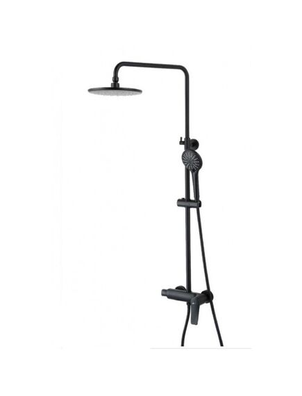 Купить Смеситель Lemark Bronx LM3760BL для душа с регулируемой высотой штанги (lm3760bl) по цене 20330 руб., в Санкт-Петебруге в интернет магазине 100-Систем, а также дургие товары LEMARK из раздела Душевые стойки и Душевые стойки, системы, панели, гарнитуры