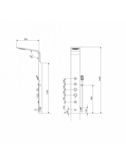 Купить Душевая панель RGW Shower Panels SP-05 B 21140105-14 Черный (21140105-14) по цене 34653.12 руб., в Санкт-Петебруге в интернет магазине 100-Систем, а также дургие товары RGW из раздела Душевые панели и Душевые стойки, системы, панели, гарнитуры