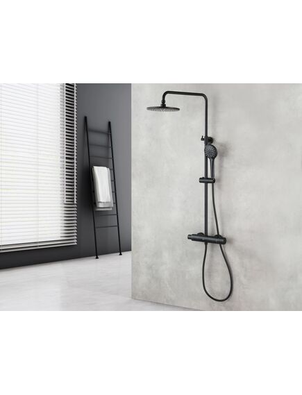 Купить Смеситель Lemark Bronx LM3770BL для душа термостатический (lm3770bl) по цене 53140 руб., в Санкт-Петебруге в интернет магазине 100-Систем, а также дургие товары LEMARK из раздела Душевые стойки и Душевые стойки, системы, панели, гарнитуры
