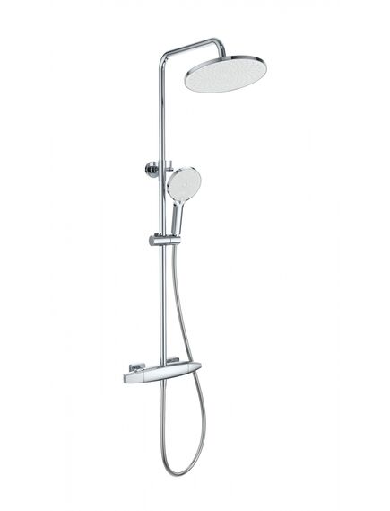 Купить Душевая система с термостатом WONZON & WOGHAND NEO, Хром (WW-B3035-A1-CR) (ww-b3035-a1-cr) по цене 39325 руб., в Санкт-Петебруге в интернет магазине 100-Систем, а также дургие товары WONZON & WOGHAND из раздела Душевые стойки и Душевые стойки, системы, панели, гарнитуры