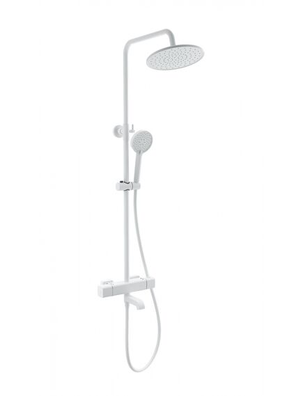Купить Душевая система с термостатом WONZON & WOGHAND STAY 4, Белый матовый (WW-A3007-T1-MW) (ww-a3007-t1-mw) по цене 34066 руб., в Санкт-Петебруге в интернет магазине 100-Систем, а также дургие товары WONZON & WOGHAND из раздела Душевые стойки и Душевые стойки, системы, панели, гарнитуры